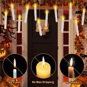 Magic Hanging Floating Candles with Wand and Remote- 12 Pcs