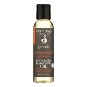 Soothing Touch Ayurveda Massage Oil - Sandalwood  4 Oz