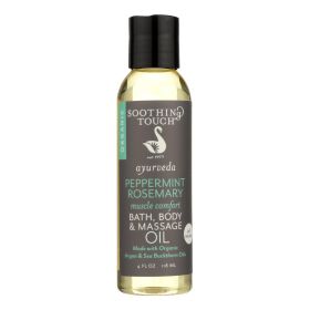 Soothing Touch-Peppermint Rosemary Body Massage Oil 4 Oz