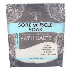 Soothing Touch Bath Salts - Sore Muscle Soak - 32 Oz Bag