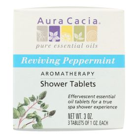 Aura Cacia - Reviving  Peppermint Aromatherapy Shower Tablets