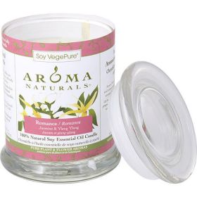 Romance Aromatherapy Medium Glass Soy Pillar Candle