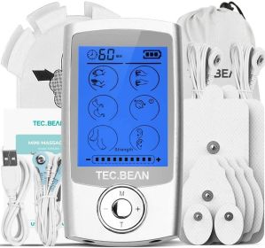 TEC,Bean 24 Modes TENS Unit Muscle Stimulator with 8 Pads