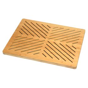 Oceanstar Bamboo Floor & Bath Mat with Non-Slip Rubber Feet