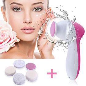 5 in 1 Complete Skincare Face Massage Cleansing Brush Set