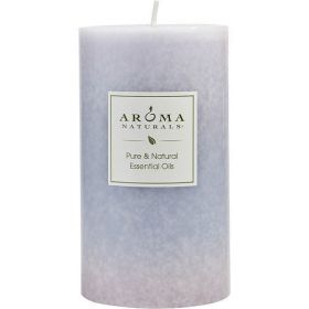 Lavender Essential Oil Pillar Candle by Tranquility Aromatherapy