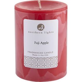 Fuji Apple Aroma 3x4 Inch Pillar Candle by Northern Lights