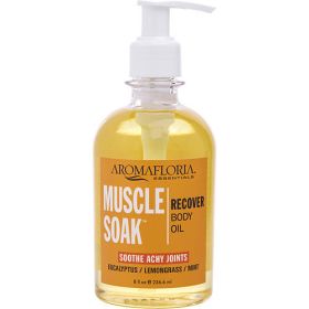 Aromafloria Muscle Soak Bath and Body Massage Oil 9 Oz