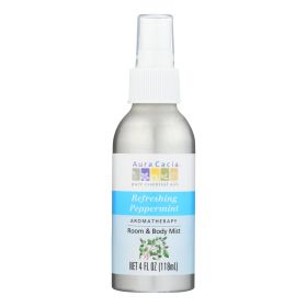 Peppermint Harvest Aromatic Mist Spray by Aura Cacia - 4 Fl Oz