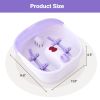 4 Rollers Relaxation Bubble Heating Foot Spa Massager Device