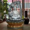 11" Buddha Fountain Feng Shui Indoor Tabletop Waterfall Kit