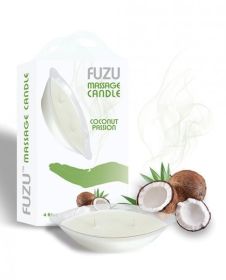 Fuzu Massage Candle in Coconut Passion by Deeva 4oz