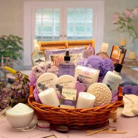 The Essence of Lavender Spa Gift Basket Collection