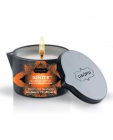 Kama Sutra Tropical Mango Ignite Massage Candle -  6 Oz