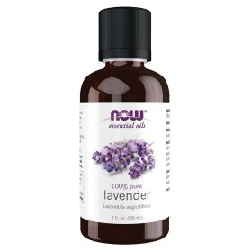 100% Pure Aromatherapy Lavender Essential Oil by Now - 2 OZ