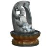 11" Buddha Fountain Feng Shui Indoor Tabletop Waterfall Kit