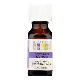 Pure Lavender Harvest Essential Oil by Aura Cacia - 0.5 FL OZ