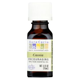 100% Pure Essential Oil- Cassia Bark by Aura Cacia - 0.5 FL OZ