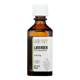 100% Pure Lavender Essential Oil by Aura Cacia - 2 FL OZ