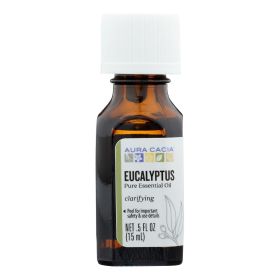 100% Pure Eucalyptus Essential Oil by Aura Cacia - 0.5 FL OZ