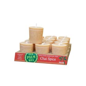 Chai Spice Essential Oil Votive Candles - by Aloha Bay 12 PK