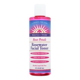 Rose Petals Rosewater Facial Toner by Heritage Store  - 8 Oz