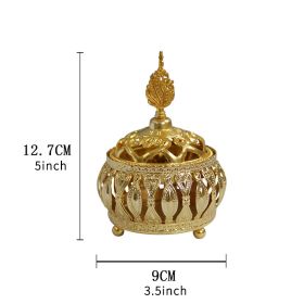 1 Pc Creative Metal Incense Burner Holder & Desktop Decor (Color: Full Metal Pot Belly Incense Burner)