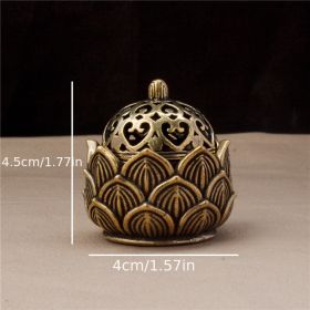 1 Pc Serving Tea Table Ornament / Mini Lotus Incense Burner (size: large)