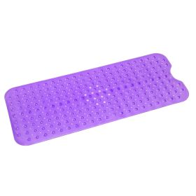 Non-Slip Bath Tub Shower Mat w/ Natural Foot Massage Feature (Color: Purple)