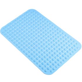 Bath Tub Shower Mat Non-Slip and Extra Large, Bathtub Pad (Color: Baby blue, size: 36*70cm)