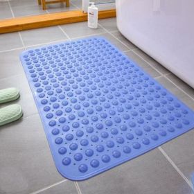 Bath Tub Shower Mat Non-Slip and Extra Large, Bathtub Pad (Color: Lilac, size: 46*77cm)