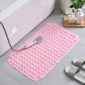 Bath Tub Shower Mat Non-Slip and Extra Large, Bathtub Pad (Color: Pink, size: 46*77cm)