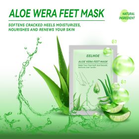 Kameel Melk Voet Masker Aloë Vera Peeling Voeten Masker Exfoliating Sok Scrub Voor Pedicure Anti Crack Verwijderen Dode Huid Voet patch Care (Color: Green)