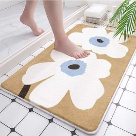 Absorbent Quick Drying Bathroom Bath Mat - Coral Fleece (Specification: 60x90cm, Color: coral fleece H)