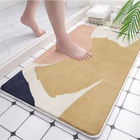 Absorbent Quick Drying Bathroom Bath Mat - Coral Fleece (Specification: 60x90cm, Color: coral fleece G)