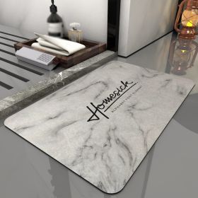 Super Absorbent Quick Drying Bath Rug -Non-Slip Bathroom Mat (Specification: 400MMx600MM, Color: Home)