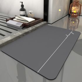 Super Absorbent Quick Drying Bath Rug -Non-Slip Bathroom Mat (Specification: 400MMx600MM, Color: Modern Grey)