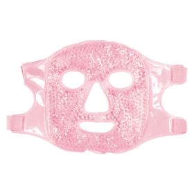 Ice Gel Face Gel Face Mask - Hot and Cold Therapy Skin Firming Spa Tool (Color: Pink)