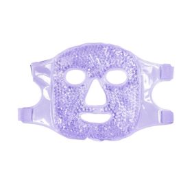 Ice Gel Face Gel Face Mask - Hot and Cold Therapy Skin Firming Spa Tool (Color: Purple)