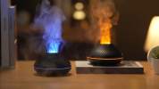 RGB Flame Aroma Diffuser 3D Fire Volcano Humidifier-130ML