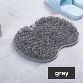 1Pc Massage Pad Shower / Bath Foot Massager Mat (Ships From: China, Color: Grey)