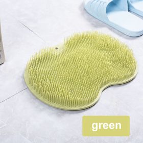 1Pc Massage Pad Shower / Bath Foot Massager Mat (Ships From: China, Color: Green)