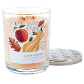 Perfect Present 3-Wick Indoor/Outdoor Decor Jar Candle 16 Oz (Type: Harvest, Color: As pic show)