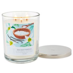 Perfect Present 3-Wick Indoor/Outdoor Decor Jar Candle 16 Oz (Type: Vanilla, Color: As pic show)