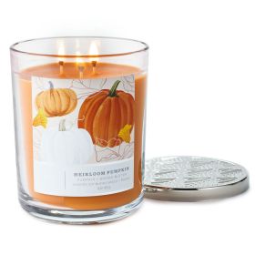 Perfect Present 3-Wick Indoor/Outdoor Decor Jar Candle 16 Oz (Type: Pumpkin, Color: As pic show)