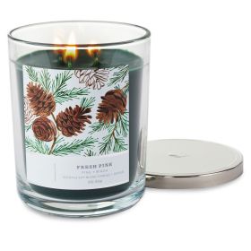 Perfect Present 3-Wick Indoor/Outdoor Decor Jar Candle 16 Oz (Type: Pine, Color: As pic show)