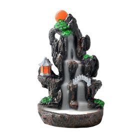 Creative Flowing Water Ornament Backflow Incense Burner (Type: Style A, Color: As pic show)