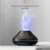 RGB Flame Aroma Diffuser 3D Fire Volcano Humidifier-130ML