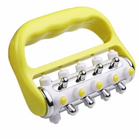 Deep Tissue Cellulite Massager - Fascia Release Roller Tool (Color: Yellow)